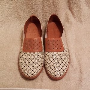 Leather slip-ons